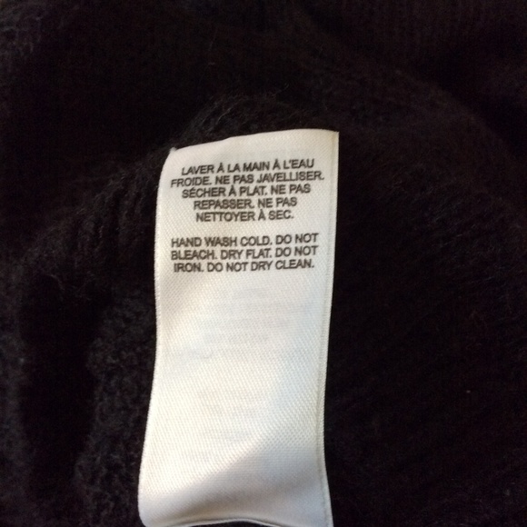 DYNAMITE Sheer Long Sleeve Sweater in Black Large - Picture 7 of 7